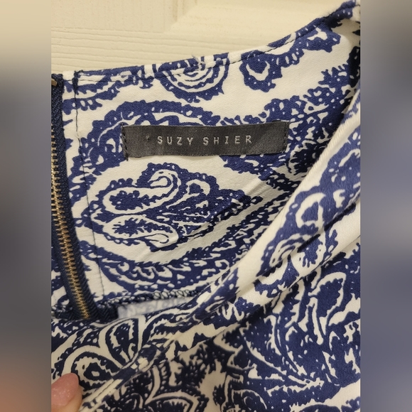 Suzy shiermedium blue & white dress - Picture 4 of 5